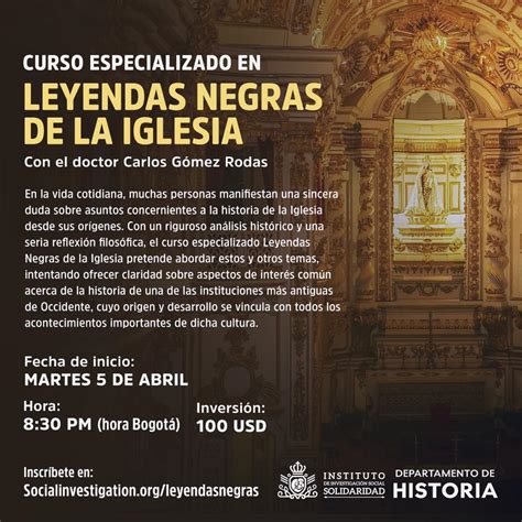 Leyendas Negras De La Iglesia Instituto De Investigaci N Social