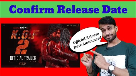 Kgf Chapter 2 Trailer Release Date Kgf Chapter 2 Trailer Latest