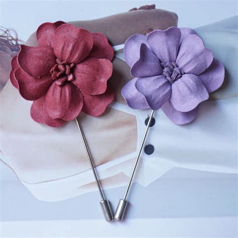 Handmade Flower Brooch Woman Lapel Pin Cute Brooch Pins Dress Clothing