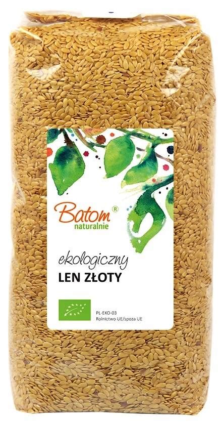 Siemię lniane złote len złoty Ekologiczny BIO 1 kg Batom sklep