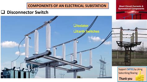 8 Substation Components Disconnector Isolator And Earth Switches Youtube