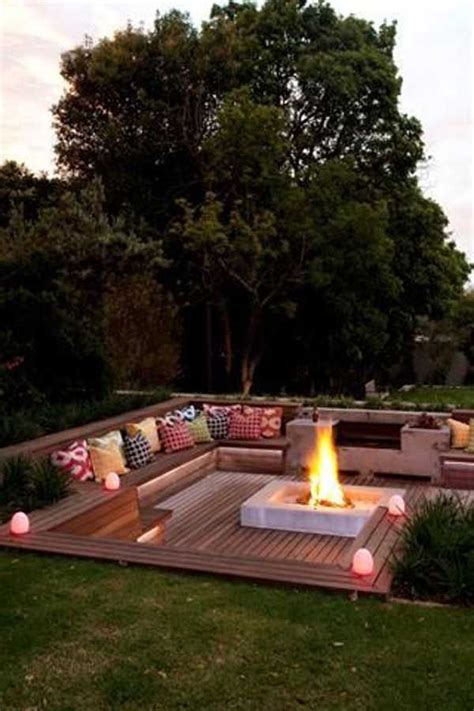 Sunken Garden Fire Pit Ideas