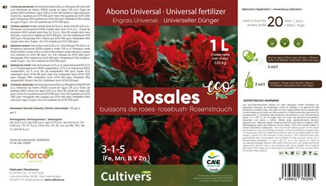 Abono Rosales L Quido Ecol Gico Cultivers