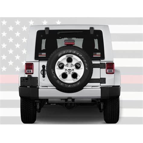 Thin Red Line Flag Decal - in Support of Firefighters and EMTs - finelineflag