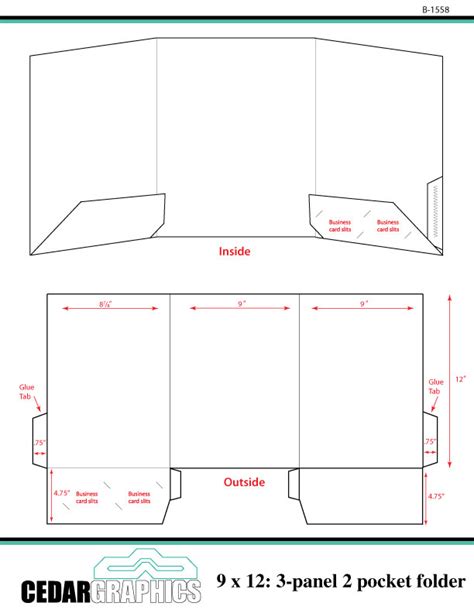 Pocket Folder Template Illustrator