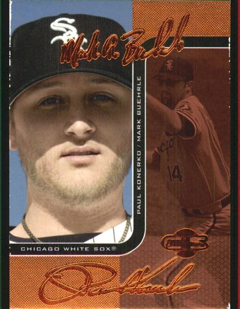 Topps Co Signers Changing Faces Red Baseball Card A Buehrle