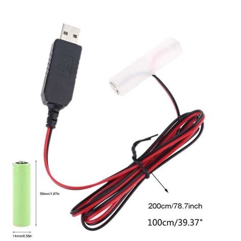 HOT JHJDSKCCA CH Universal Type C USB To V AA Dummy Battery Power Cable With C T