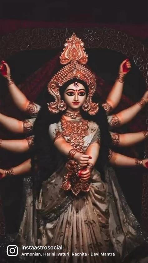 Maa Durga Mantra for will power | InstaAstro #durga #willpower #money | Durga maa, Navratri puja ...