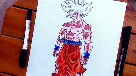 Como DESENHAR O GOKU Ultra Instinto SUPERIOR DOMINADO YouTube