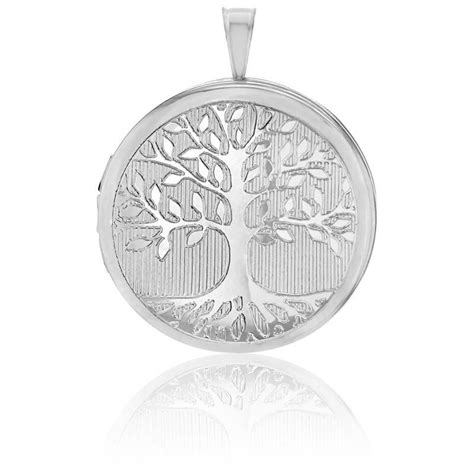 Pendentif Porte Photo Rond Arbre De Vie En Argent Artemis Ocarat