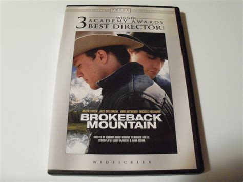 Brokeback Mountain Dvd Widescreen Heath Ledger Jake Gyllenhaal Anna