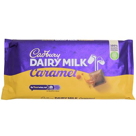 Cadbury Caramel Dairy Milk Chocolate Bar 200g Chocolate Bars Le