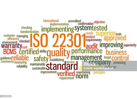 Iso 22301비즈니스 연속성 관리 워드 클라우드 개념 7 0명에 대한 스톡 벡터 아트 및 기타 이미지 0명 개선 고급