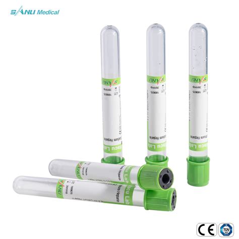 Disposable Sterile Pet Glass Gel Heparin Sodium Heparin Lithium Vacuum