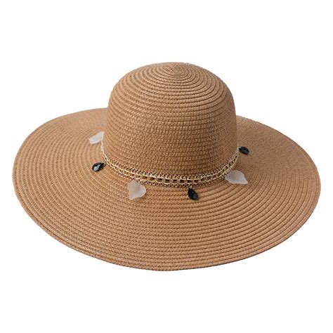 Juleeze Women S Hat Beige Paper Straw