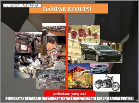 Peningkatan Kesadaran Masyarakat Tentang Dampak Negatif Korupsi Sangat