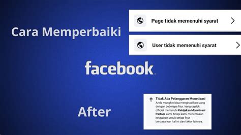 Cara Mengatasi Page Tidak Memenuhi Syarat User Tidak Memenuhi Syarat