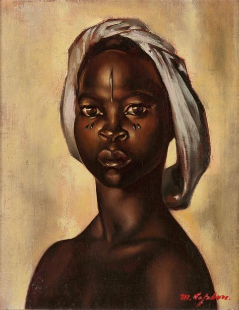 Madeleine Lefebvre Portrait Of An African Woman Djinga For Sale At