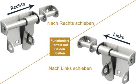 T Rriegel Beidseitig Sayayo Schlossriegel Edelstahl Bolzenriegel