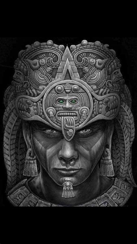 Aztec Warrior Drawing