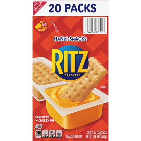 Save on Handi-Snacks Ritz Crackers 'n Cheesey Dip Snack Packs - 20 ct ...