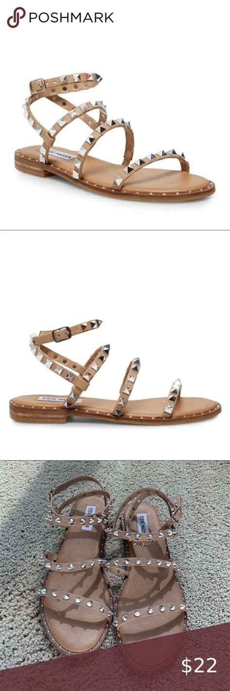 Steve Madden Studded Sandals Tan Steve Madden Studded Sandals