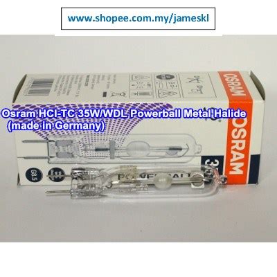 Osram HCI-TC 35W/WDL G8.5 Powerball Metal Halide (made in Germany ...