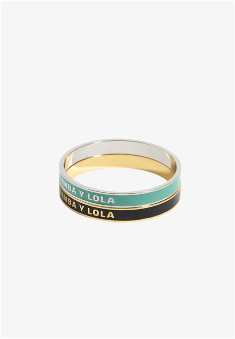 Bimba Y Lola Set Logo Esmalte Bracelet Black Zalando