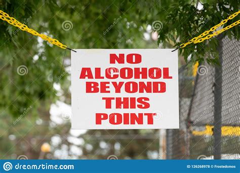 Sign Specifying Alcohol Restriction Stock Photo - Image of beverage, warning: 126268978