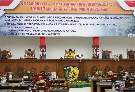 Masukan Konstruktif DPRD Rekomendasi LKPJ Ini Kalteng