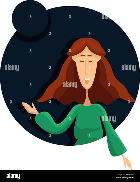 Vector Illustration Woman Singing On Hi Res Stock Photography And