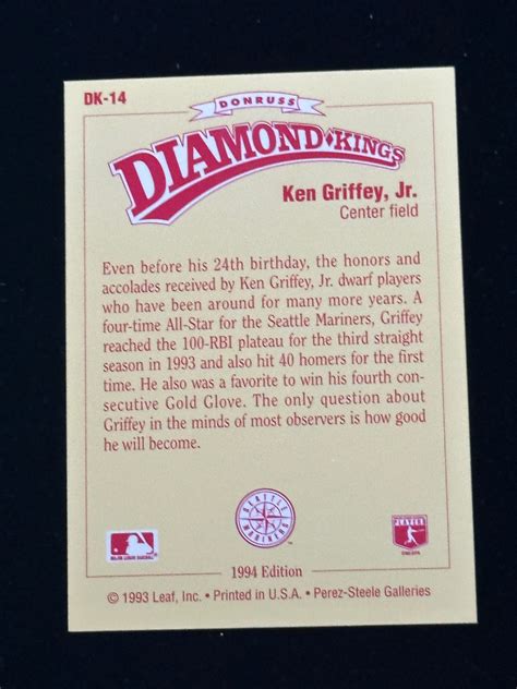 Lot Donruss Diamond Kings Ken Griffey Jr