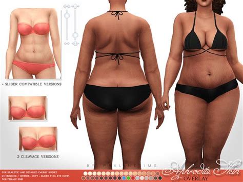 Pralinesims Aphrodite Skin Overlay Female Sims 4 Body Mods The