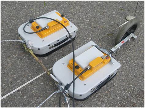 Two Mal Geoscience Mhz Antennae Mounted In Parallel Setup For A