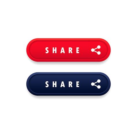 Premium Vector | Share button. social media user concept. vector on ...