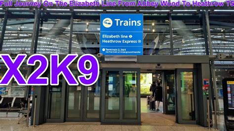 Full Journey On The Elizabeth Line From Abbey Wood To Heathrow Terminal