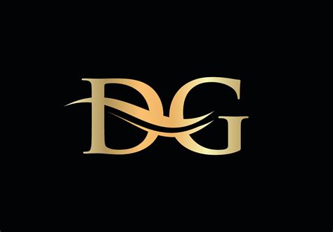 Creative DG letter with luxury concept. Modern DG Logo Design for business and company identity ...