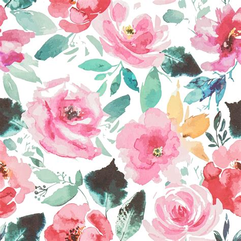 Floral Watercolor Wallpapers - Wallpaper Cave