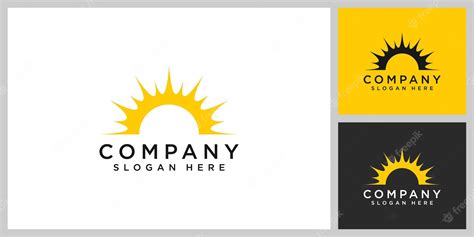 Premium Vector Sun Logo Vector Icon Design Linear