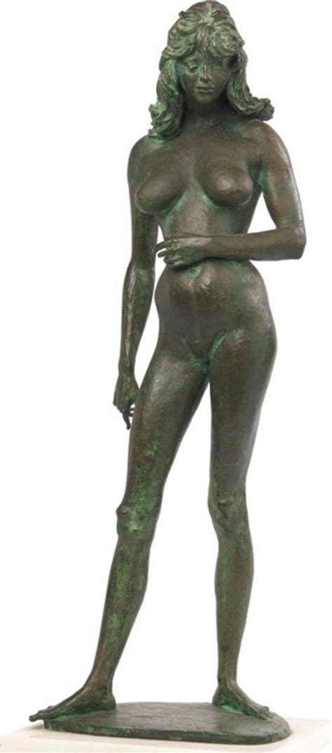 Life Size Standing Woman Bronze Fine Art Naked Sculpture