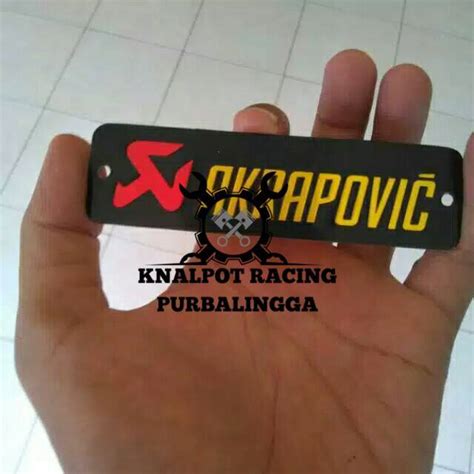 emblem knalpot akrapovic merk akrapovic logo akrapovic lazada indonesia