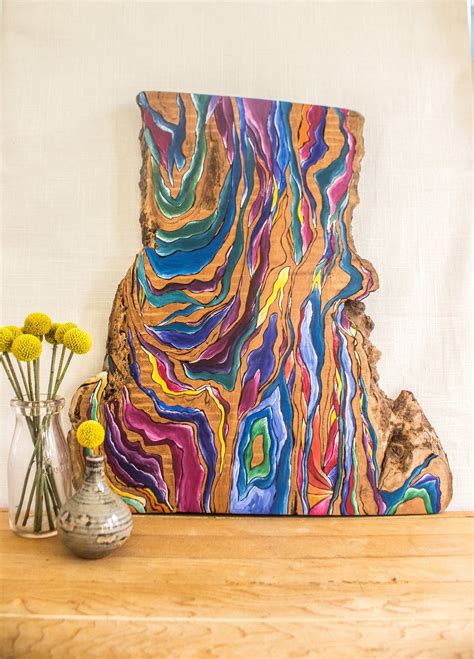 Natural Wood Grain Art Wood Burning Wall Art Wood - Etsy