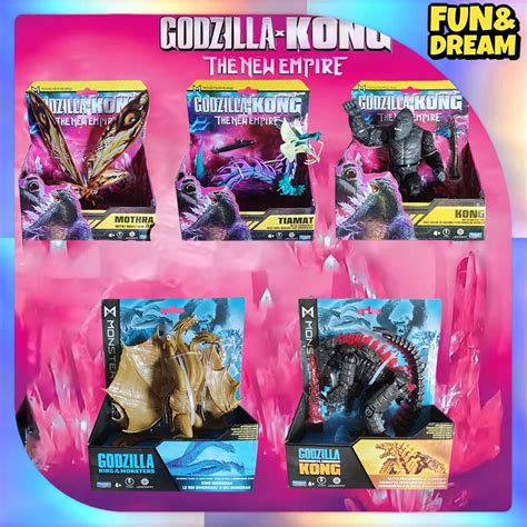 Original Playmates Godzilla X Kong New Empire Anime Figure Tiamat