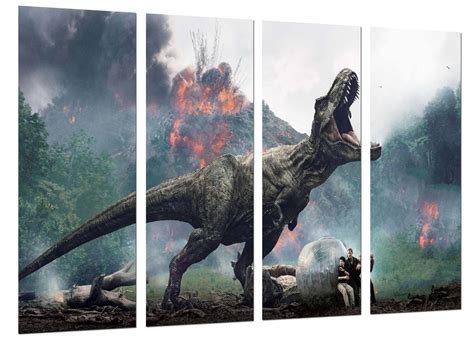 Ensemble de peintures décoratives Film de personnages Jurassic World