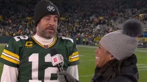 Aaron Rodgers Espn Postgame Interview Rams Vs Packers Nfl 2022 Youtube