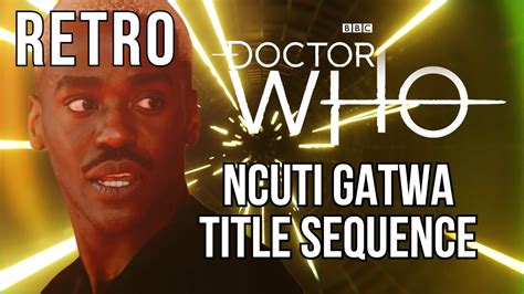 Ncuti Gatwa RETRO MODERNISED Title Sequence Concept Series 14 YouTube