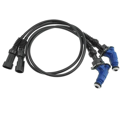 2PCS 1202863 0280156208 Fuel Injector With Pigtail Harness For Polaris