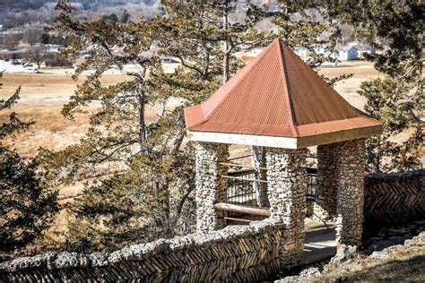 Stone Gazebo At Phelps Park In Decorah Iowa Stock Image Image Of