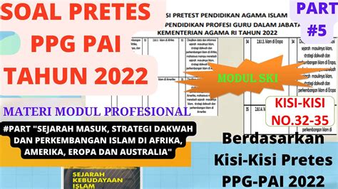 Soal Pretes Ppg Pai Dan Pembahasannya Sesuai Kisi Kisi Tahun