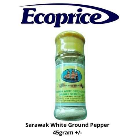 Sarawak White Ground Pepper Serbuk Lada Putih 45g Shopee Malaysia